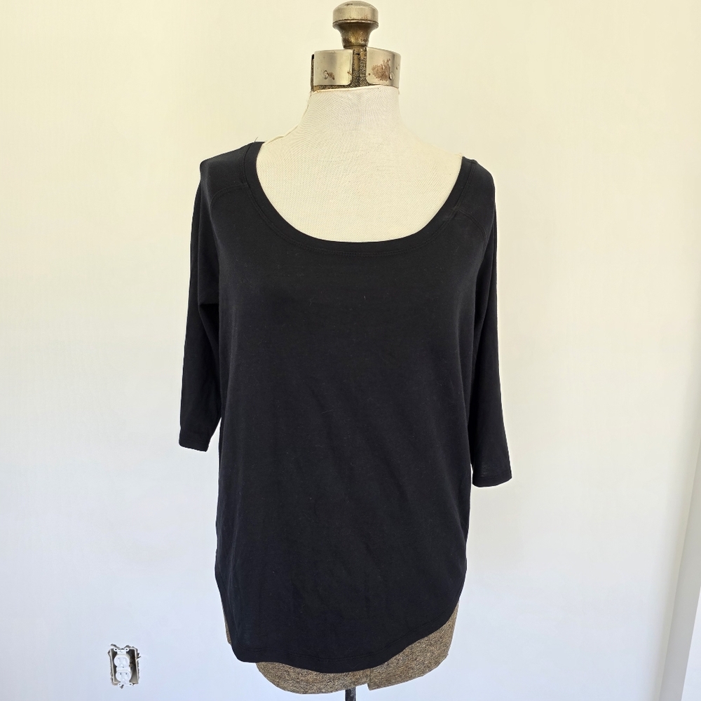 Fabletics Black Top Tshirt Size M